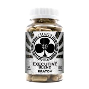 Club 13 Kratom Executive Blend Kratom Capsules (975 MG Capsules)