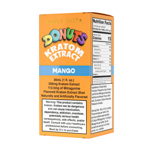 Donuts Kratom Extract Shot – The Gold Shot 250MG (Mango Flavor)