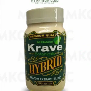 Krave Kratom Extract Hybrid Capsules, 100 CT (Botanicals)