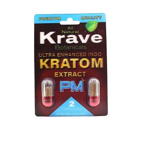 Krave Ultra Enhanced Indo Kratom Extract Capsules, 2 CT (PM)