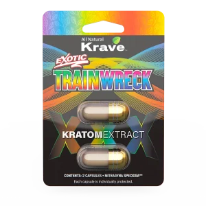 Exotic Krave Kratom Extract Capsules 2 Count – Multiple Strains Available