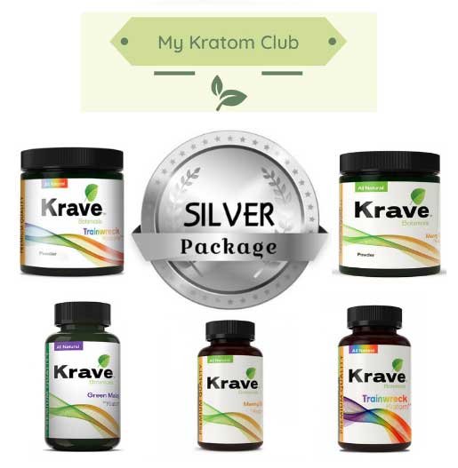 Monthly Krave Kratom Club Silver Package (Lifetime Free Shipping)