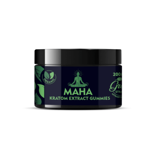 Maha Green Kratom Extract Gummies, 10 Pcs (Mood Enhancement)