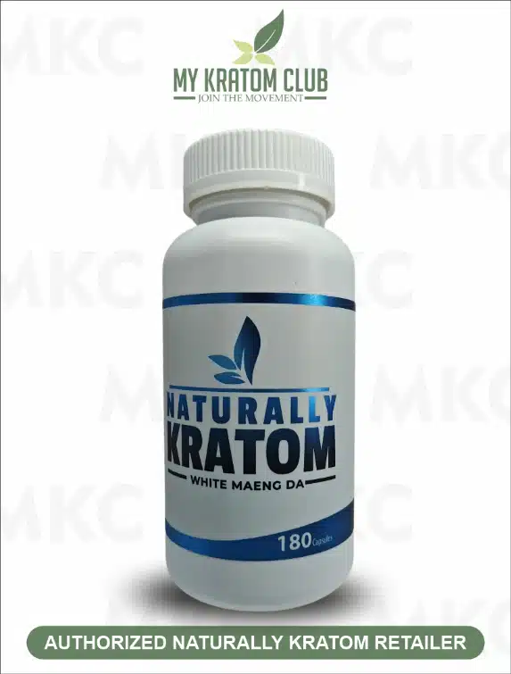 Naturally White Maeng Da Kratom Capsules (2 Available Sizes)