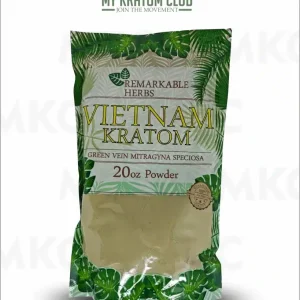 Remarkable Herbs Vietnam Kratom Powder | Green Vein (2 Sizes)