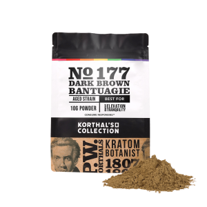 No 177 Dark Brown Bantuagie Kratom Powder