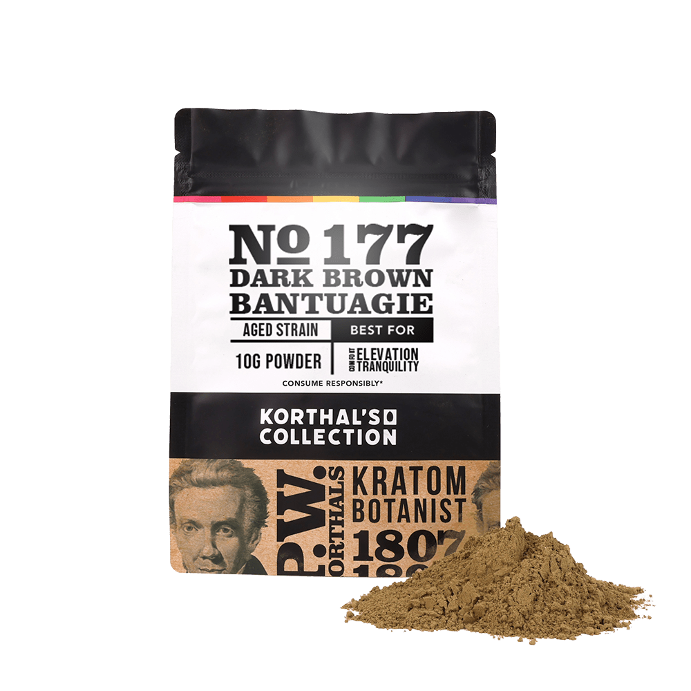 No 177 Dark Brown Bantuagie Kratom Powder